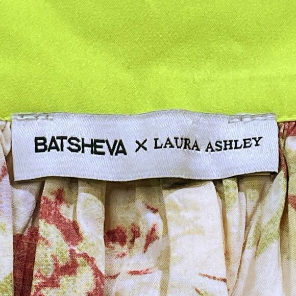 Batsheva x Laura Ashley Beaumaris Cotton Floral Midi Dress in Arundel Size 0 - Picture 4 of 5